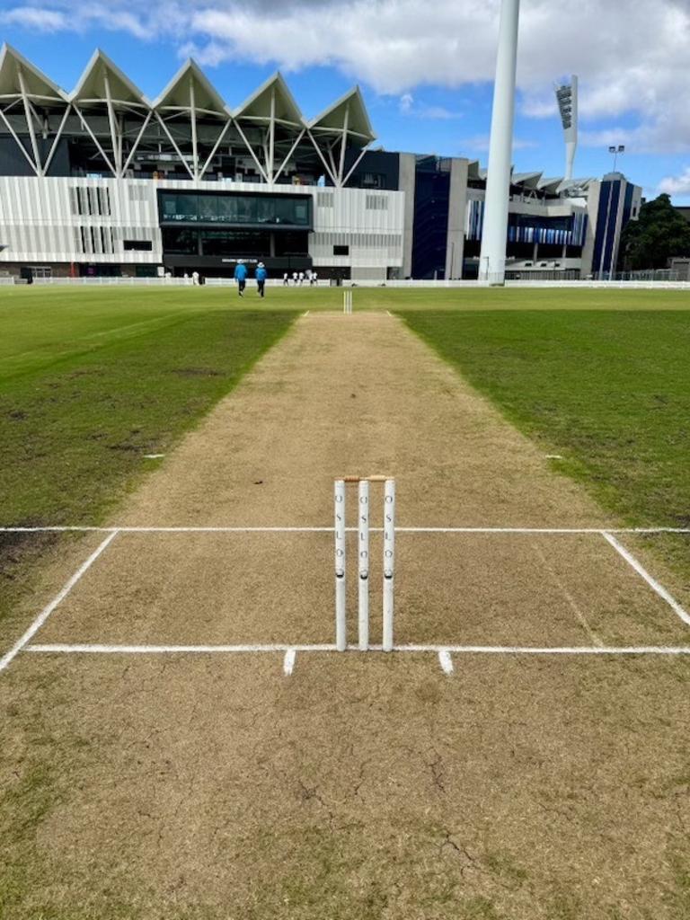 Footscray was presented with a far better surface on day two of its game against Geelong. Picture: Supplied.