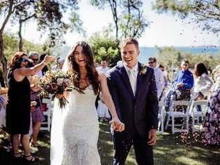 The wedding of Shannon Bray and Carl Tansky, Canoe Point. PHOTO CREDIT: Three Peonies Photography. Picture: Contributed