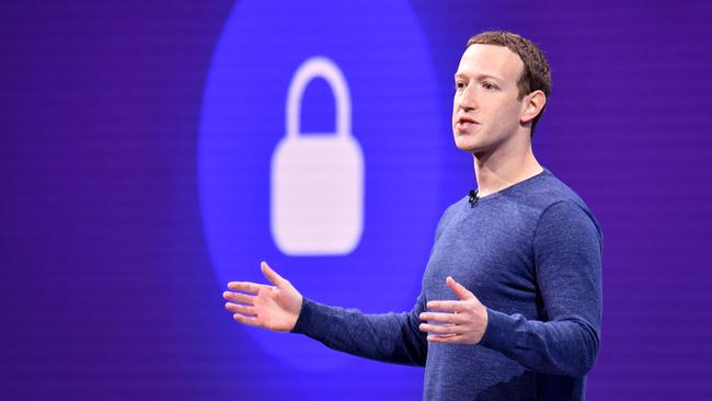 Facebook chief executive Mark Zuckerberg will remove news content for Australians. Picture: AFP