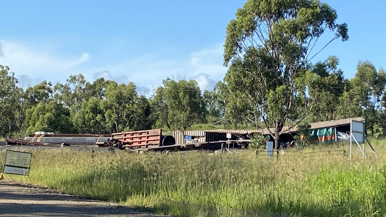 Aurizon workers were on scene the morning after a freight train derailed at Marmor south of Rockhampton.