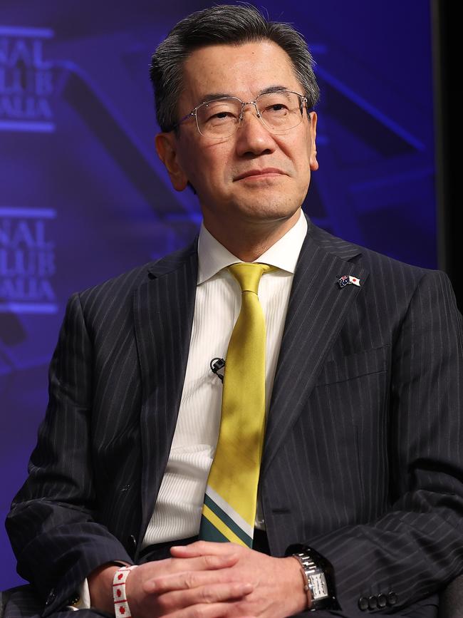 Japanese Ambassador to Australia, Shingo Yamagami, says there’s no time to waste on “spats”. Picture: NCA NewsWire/Gary Ramage