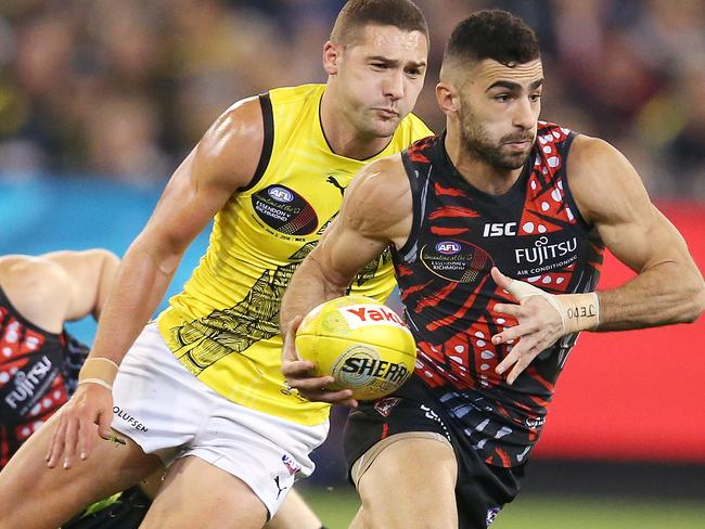 AFL Round 11. 02/06/2018. Essendon v Richmond at the MCG.   Essendon's Adam Saad first quarter action    . Pic: Michael Klein