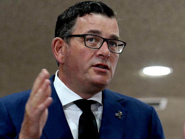 A motion has been launched in parliament calling for Daniel Andrews to stand down as premier. Picture: Andrew Henshaw