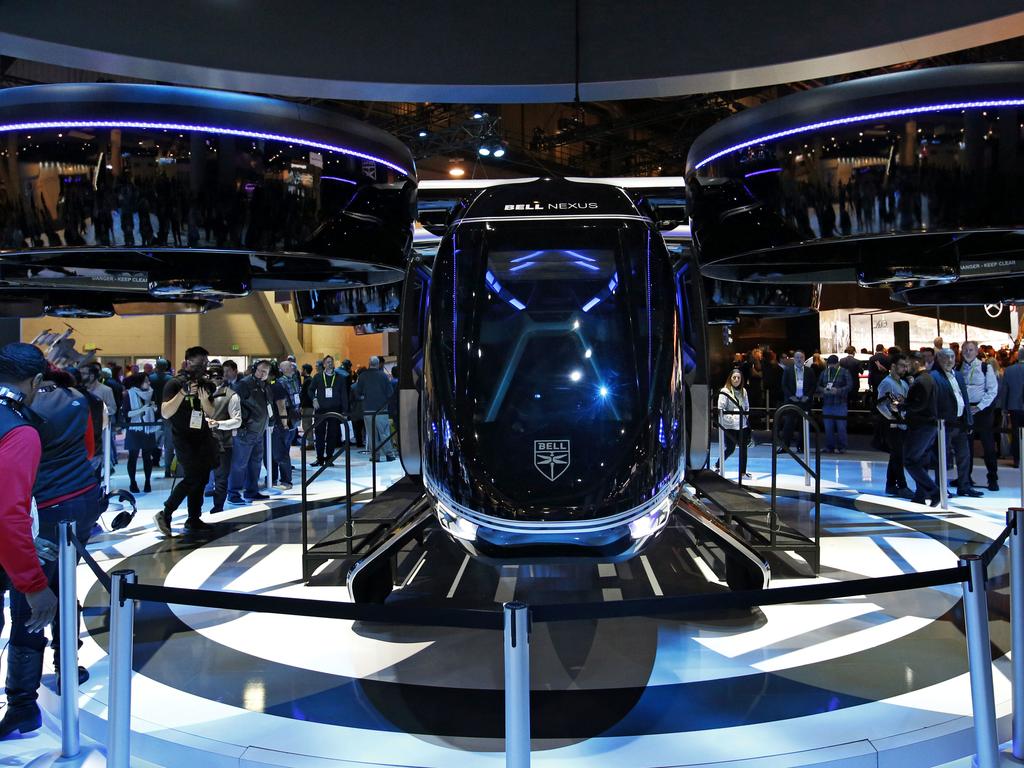Uber Air Taxi unveils Bell Nexus flying car at CES 2019 in Las Vegas