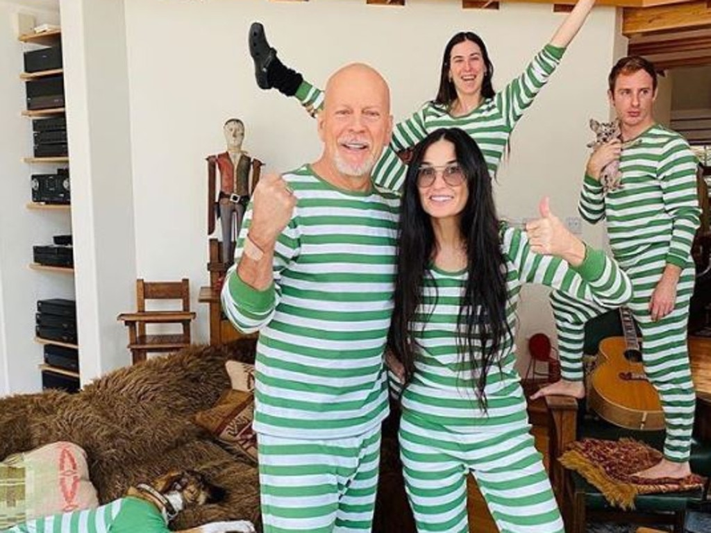 Bruce Willis and Demi Moore in coronavirus lockdown. Picture: Instagram