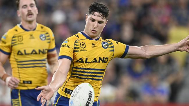 Moses has received interest from a number of other NRL clubs, as they attempt to pry the star Eel away from Parramatta. Picture: Getty Images