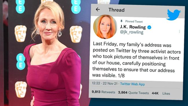 J.K. Rowling refuses to stay silent on the trans issue despite social media threats.