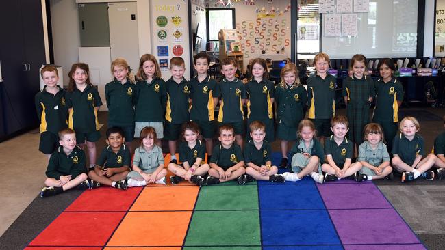 Highton Primary School B Back Row L/R Patrick Kingsbury, Winter Begg, Hava Bolton, Quinn White, Sebastian Hughes, Aston D’•Arcangelo, Finley Morris, Indigo Bentley-Clough, Ruby Foss, Henry Steel, Aalia Afshar, Zayera Thaheem Front Row L/R Hamish Curtis, Atharv Rao, Eleanor Leney, Evelyn Rogers, Leo Bender, Kyrie Hunter, Reggie Quinn, Harrison Waller, Amity Ruban, Archer Schreuders, Charles Durham