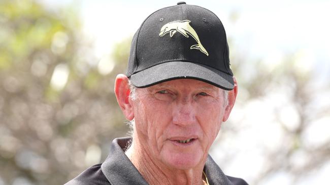 Dolphins coach Wayne Bennett has landed several Storm stars for their debut season, but he couldn’t entice Jahrome Hughes. Picture: Steve Pohlner