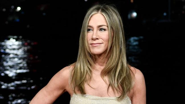 Aniston, seen here in March, says the compliment “you look great for your age” drives her up the wall. Picture: AFP