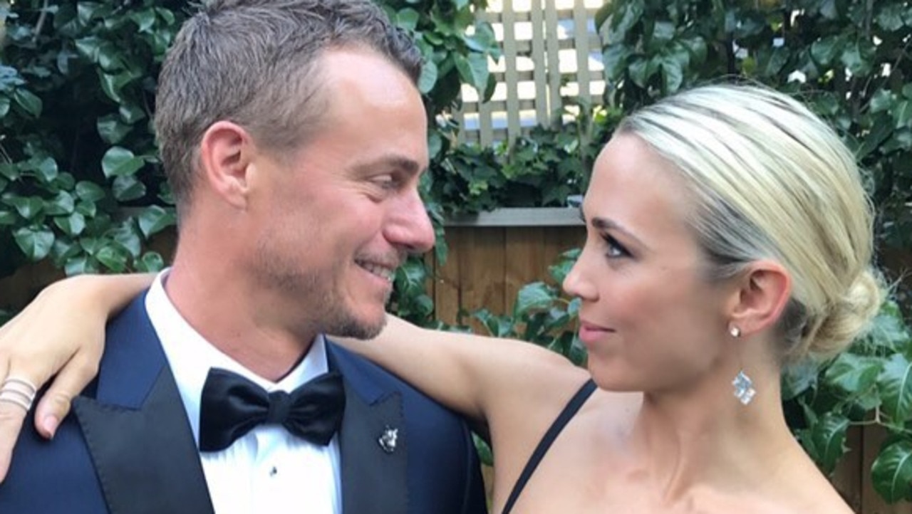 Retired tennis champ Lleyton Hewitt and wife Bec Hewitt.