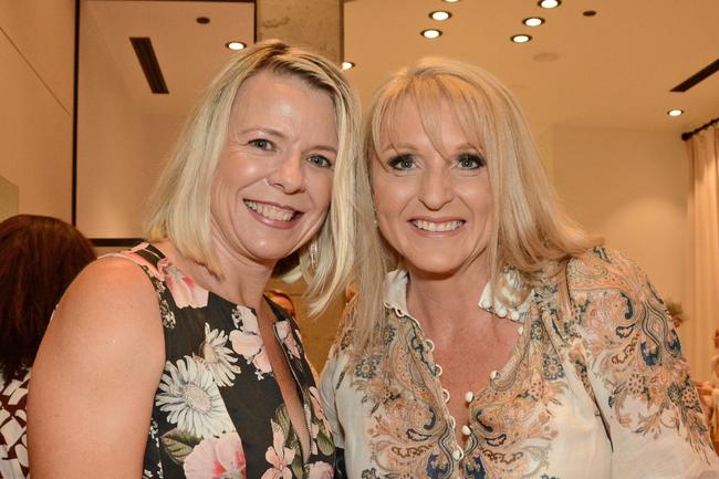 Rachel Dolkens and Nikki David at opening of Homebodii store, Pacific Fair, Broadbeach. Picture: Regina King