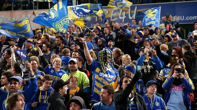 Parra fans will be dreaming of finals footy with this run-in. Photo: Gregg Porteous