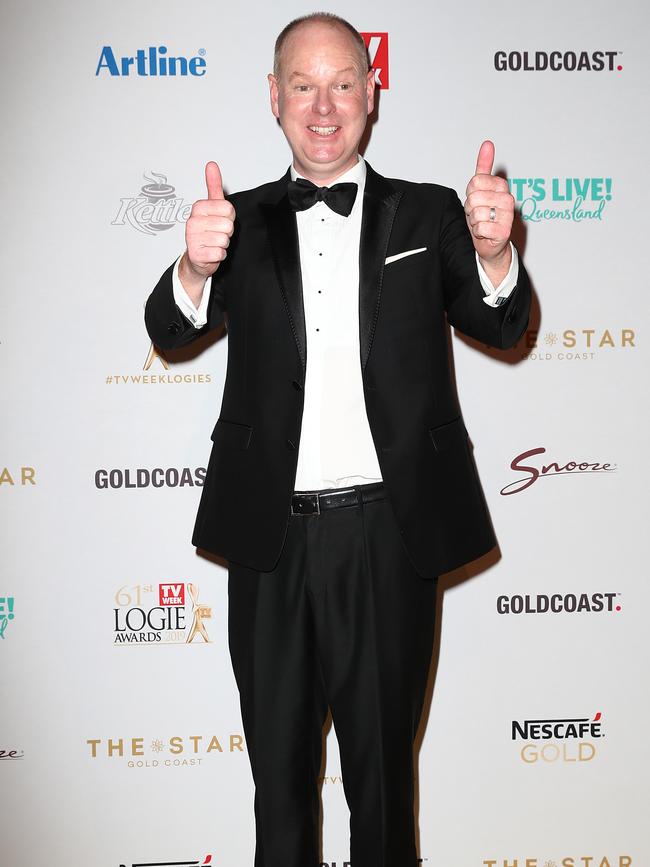 Tom Gleeson arrives at the Logies. Picture: Getty