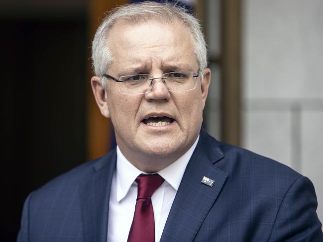 Prime Minister Scott Morrison on Friday. Picture: Gary Ramage