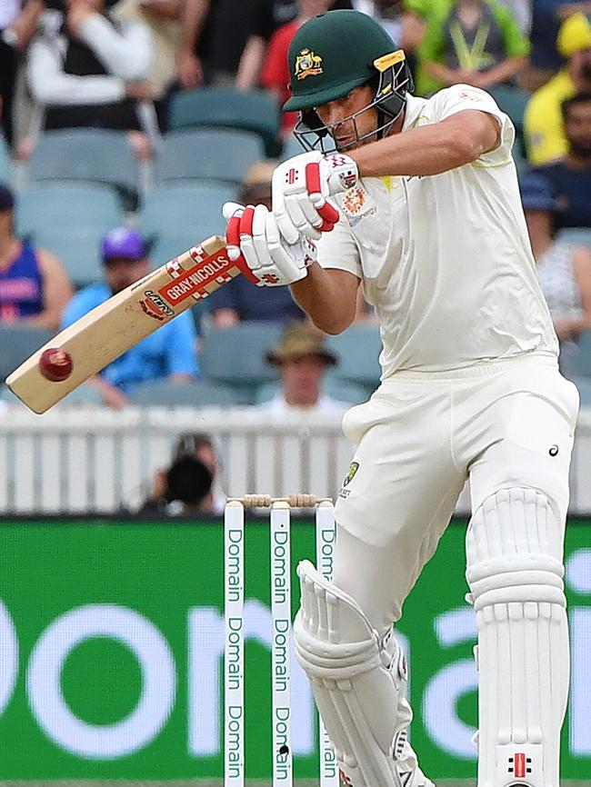 Joe Burns in action for Australia against Sri Lanka.