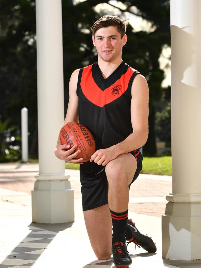 Cameron Taheny is set to be one of SA’s top draft prospects in 2019. Picture: AAP/Keryn Stevens