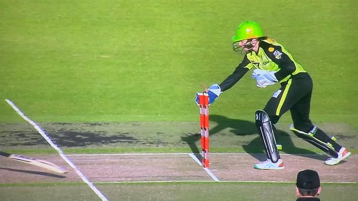 This stumping was given not out.