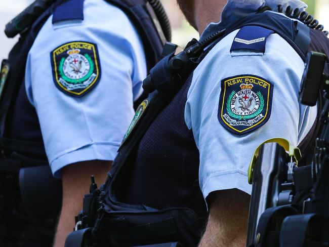 SYDNEY, AUSTRALIA , NSW Police Force general generic stock GV breaking news police tape image at the Headquarters in Surry Hills, Sydney Australia. Picture: NCA Newswire / Gaye Gerard