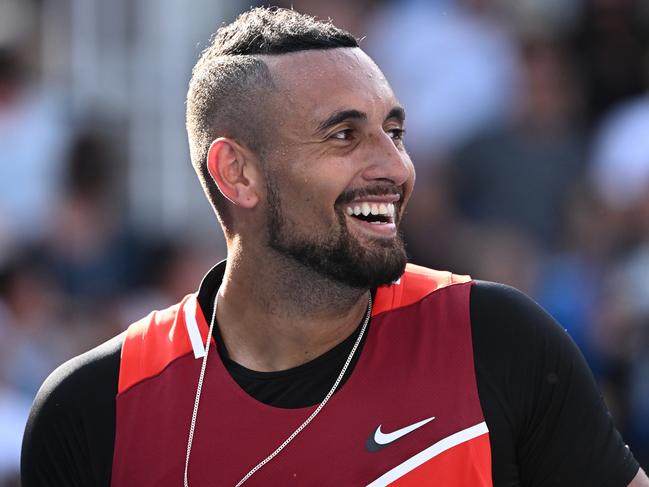 Plenty of laughs were to be had on Kia Arena. Picture: Getty Images