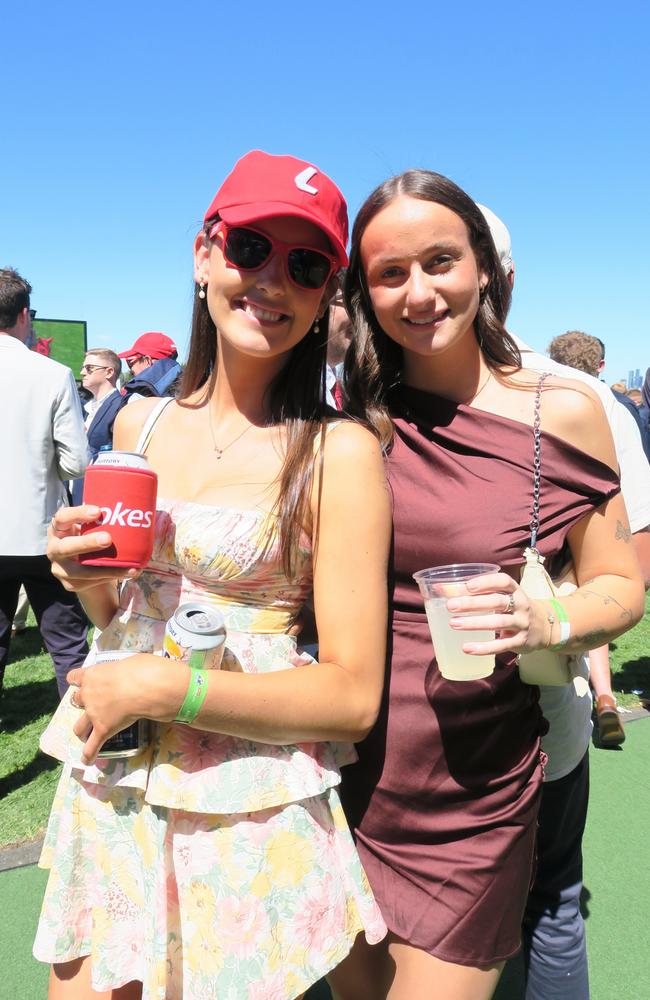 Taylah and Kyra together at the Cox Plate.