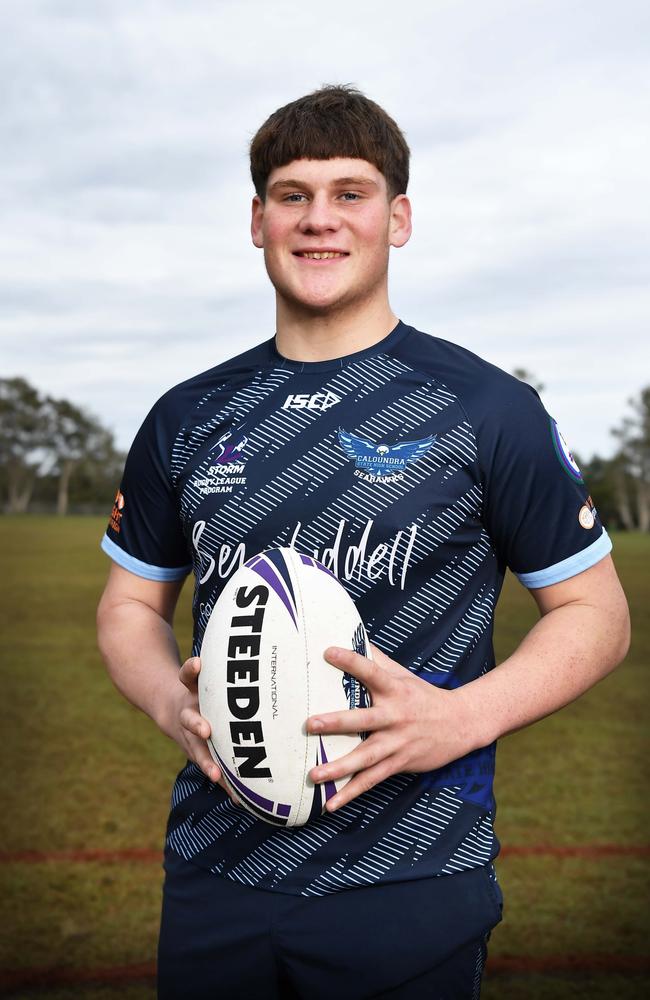 Caloundra State High School 2024 rugby league player Cooper Clarke. Picture: Patrick Woods.