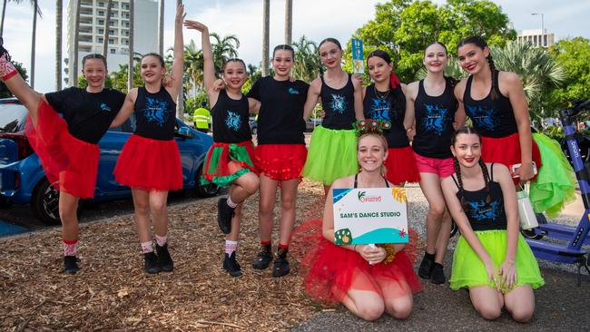 Sam's Dance Studio as thousands of Territorians braved the tropical heat for A Very Darwin Christmas Pageant. Picture: Pema Tamang Pakhrin