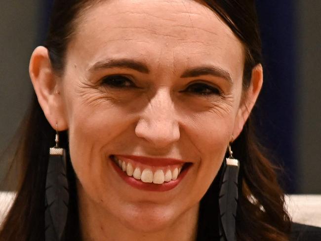 New Zealand Prime Minister Jacinda Ardern attends the Australia-New Zealand Leadersâ Meeting at the Commonwealth Parliamentary Offices in Sydney on July 8, 2022. (Photo by Steven SAPHORE / POOL / AFP)