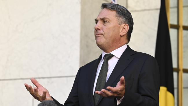 Minister for Defence Richard Marles on releasing the Defence Strategic Review at Parliament House Canberra. Picture: NCA NewsWire / Martin Ollman