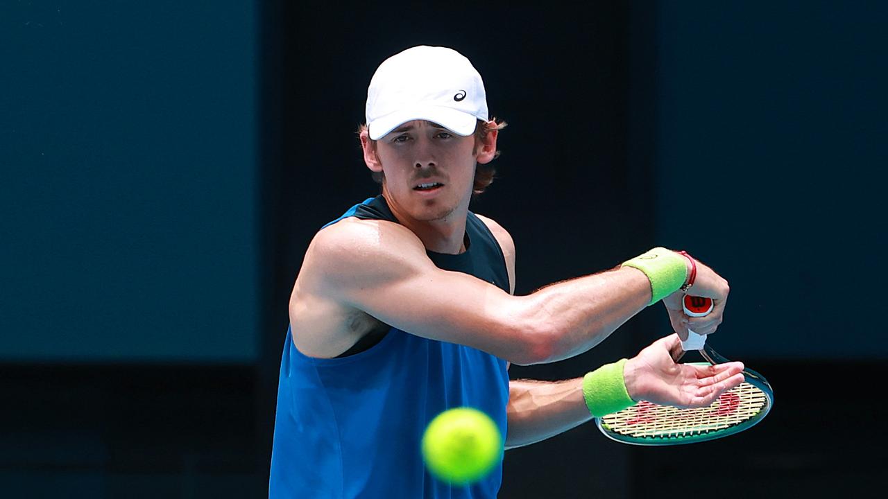 Alex de Minaur is in a confident mood ahead of the Australian Open. (Photo by Kelly Defina/Getty Images)