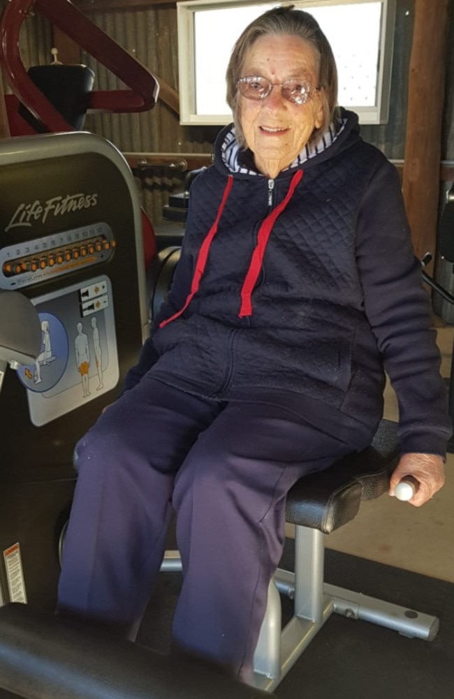 Roma personal trainer Fiona Flanders 93-year-old mother Maisie showing us how it's done. Photo/The Little Lady Who Could