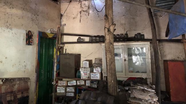 One of the back rooms of Mr Wells’ house.