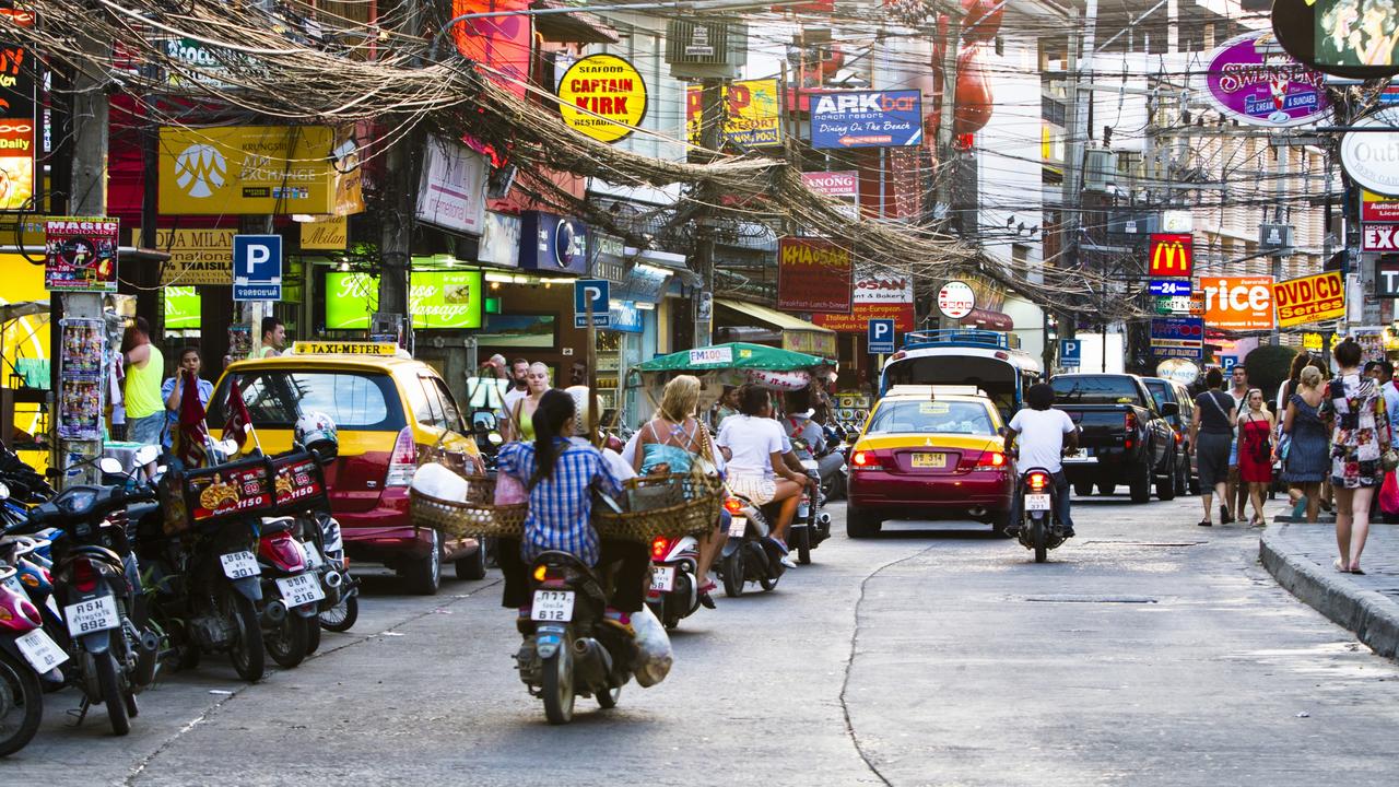 Tourists who have never been on a motorbike before in Australia often decide to ride while in Thailand. Picture: Getty Images