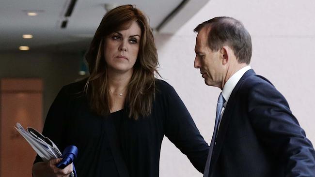 Then chief of staff Peta Credlin with Tony Abbott in 2013. Picture: Andrew Ellinghausen