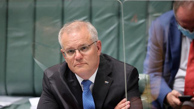 Prime Minister Scott Morrison said Australia wasn’t going to be ‘pushed around’ by Picture: NCA NewsWire / Gary Ramage