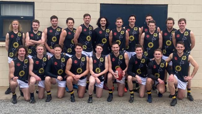 The Mypolonga A grade team in their Indigenous guernseys. Picture: Supplied