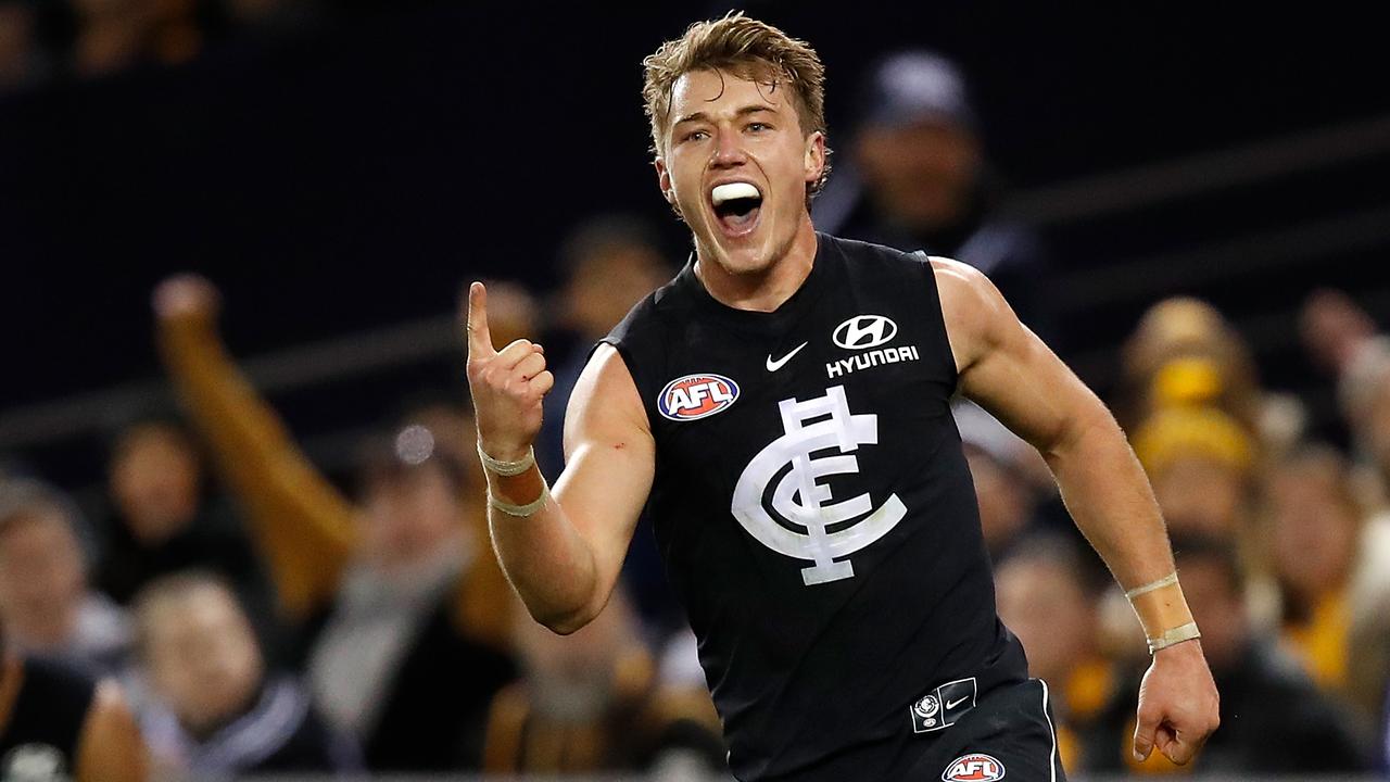 Patrick Cripps played in just two wins in 2018, but polled 20 votes. (Photo by Adam Trafford/AFL Media/Getty Images)