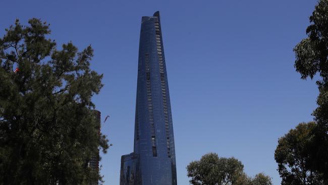 The completed Crown Tower at Barangaroo. Picture: Nikki Short