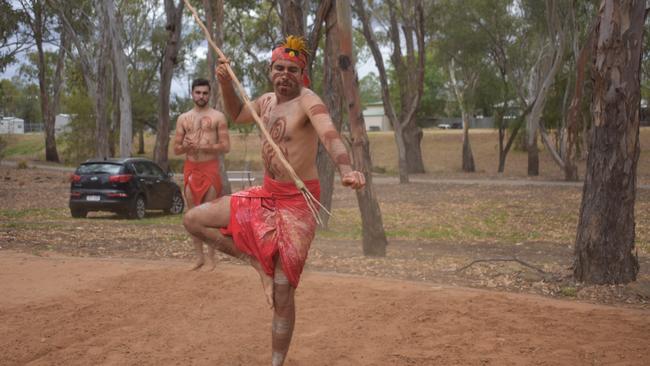 Lane Brookes at the Nation Dance held at the Yarning Circle on Bungil St