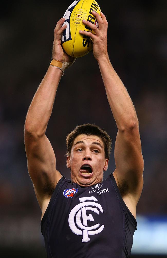 Carlton ruckman Matthew Kreuzer can be a champion of the game if he can get his body right. Picture: Getty Images