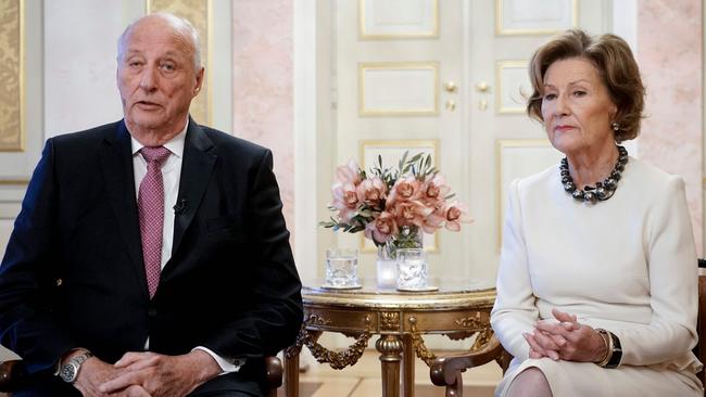 Norway's King Harald and Queen Sonja have hinted at their displeasure with their daughter giving up her official functions. Picture: AFP