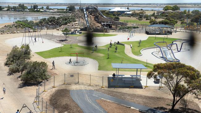 A sneak peek of the revamped playground. Picture: Dave Cronin