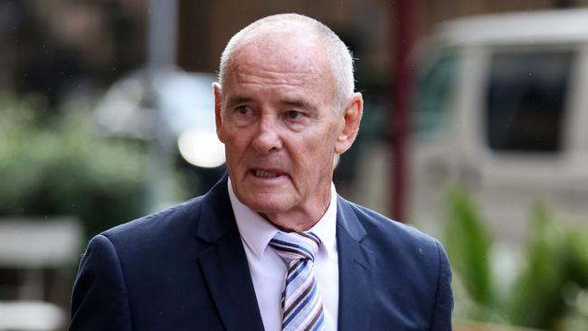 Chris Dawson arriving at the Supreme Court, Sydney CBD. The ex-Newtown Jets player and schoolteacher has been charged with murdering his wife Lynette in 1982. Picture: NCA NewsWire/Damian Shaw