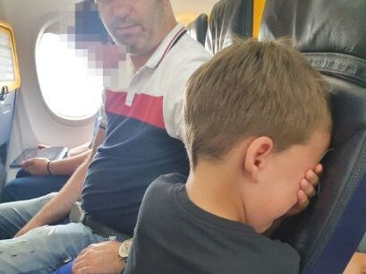 Ryan Bandli was left in tears after the passenger refused to give up the window seat she had booked. Picture: Mirrorpix
