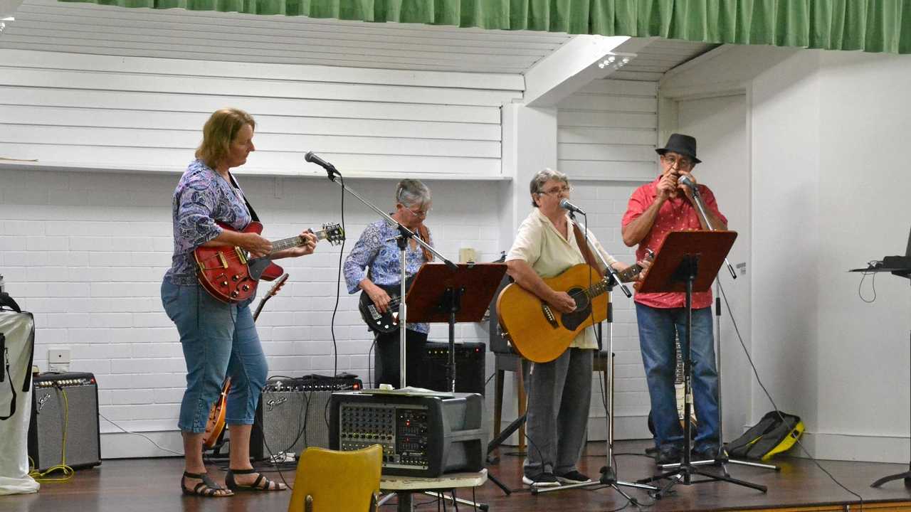 Anne Fletcher, Eileen Barrass, Dell Mills and Gary McDonald. Picture: Meg Gannon