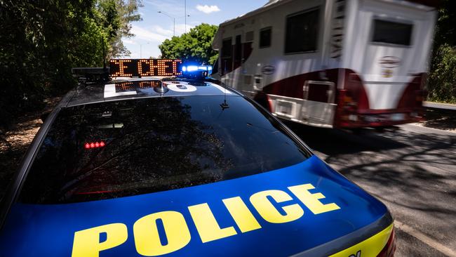 Police are stepping up permit checks along the NSW-Victoria border. Picture: Simon Dallinger.