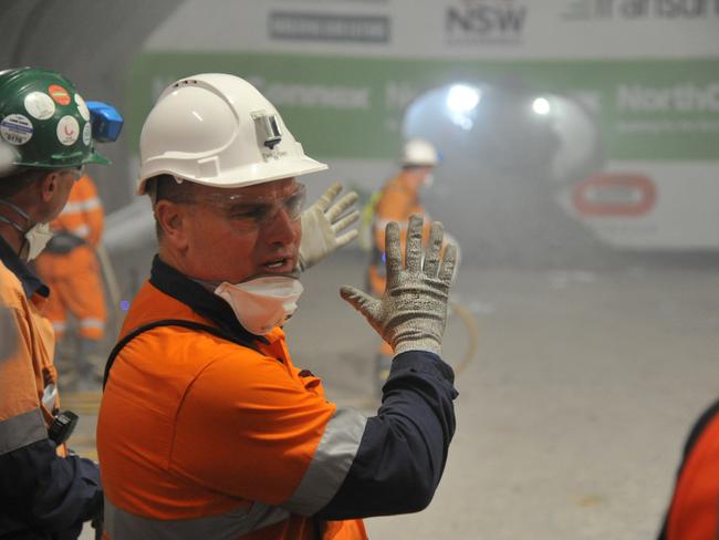 Ian Webb explains the breakthrough into the southern compound. Pictures: Jake McCallum