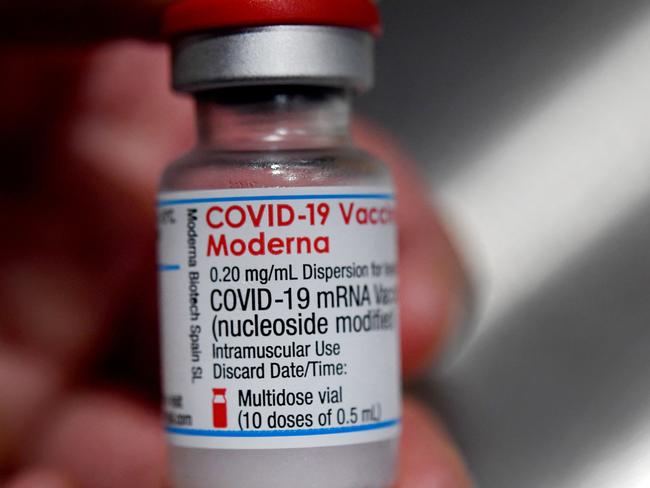 The Moderna vaccine. Picture: AFP