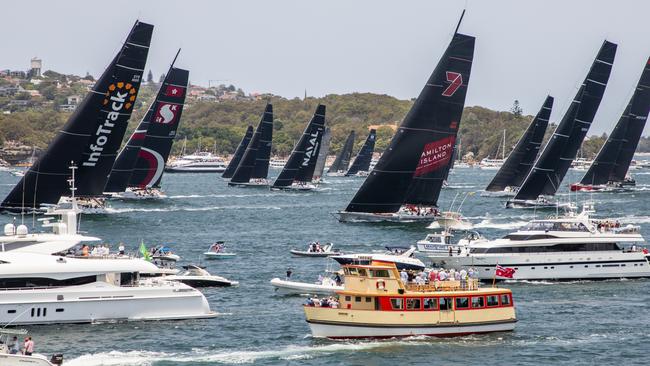 The start of last year’s race south. Pic: ROLEX/Carlo Borlenghi