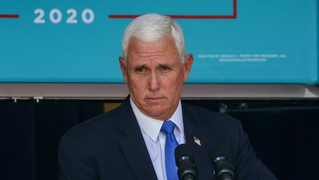 Mike Pence has been unfailingly loyal to Donald Trump for the past four years. Picture: AFP